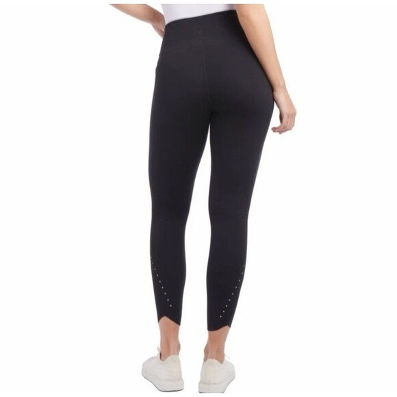 Danskin Ladies' Brushed Leggings Reflective dots Side Pockets Size M Athleisure - Picture 1 of 16